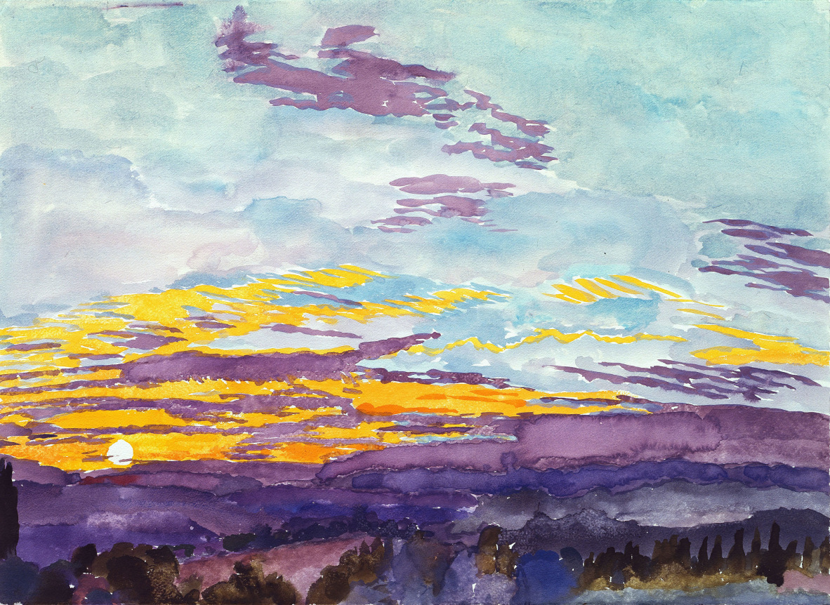 Graham Nickson, Sarageto XXVIII, 2006    Watercolor on paper 22 x 30 inches