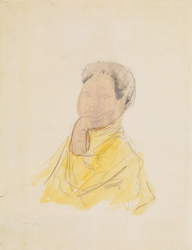 Auguste Rodin Portrait of Cambodian Female Dancer, 1906-1907
