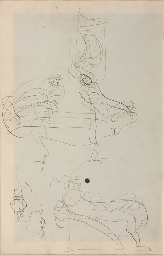 Auguste Rodin, Drawings inspired by The Tombs of the Medici by Michelangelo