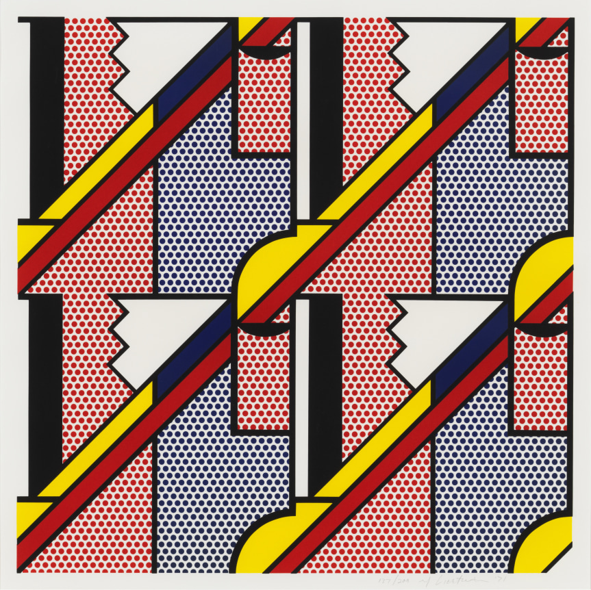 Roy Lichtenstein. Modern Print, 1971. Lithograph and screenprint. 30 7/8 x 30 7/8 in. (78.4 x 78.4 cm)