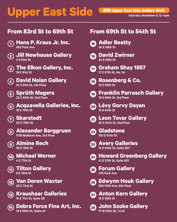 ADAA Upper East Side Art Walk