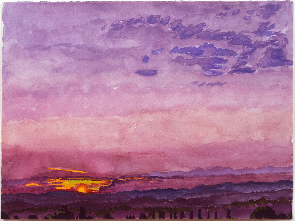 Graham Nickson, Sarageto II, 2008    22 x 30 inches Watercolor on paper