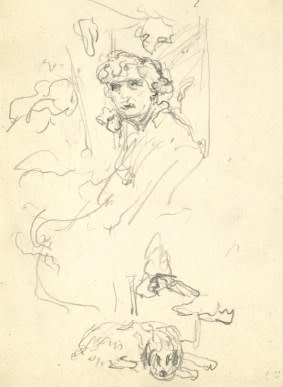 Madame Hessel and Her Dog (Mme. Hessel et son chien), c. 1910, &nbsp;