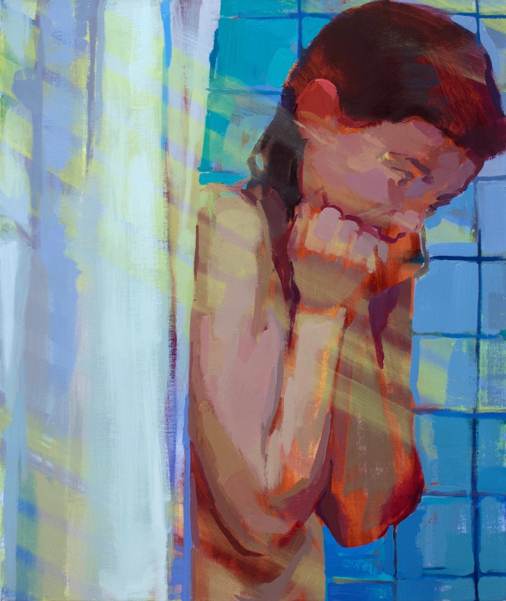 Rachel Rickert, Expulsion from Paradise, 2019   Oil on canvas 24 x 20 inches