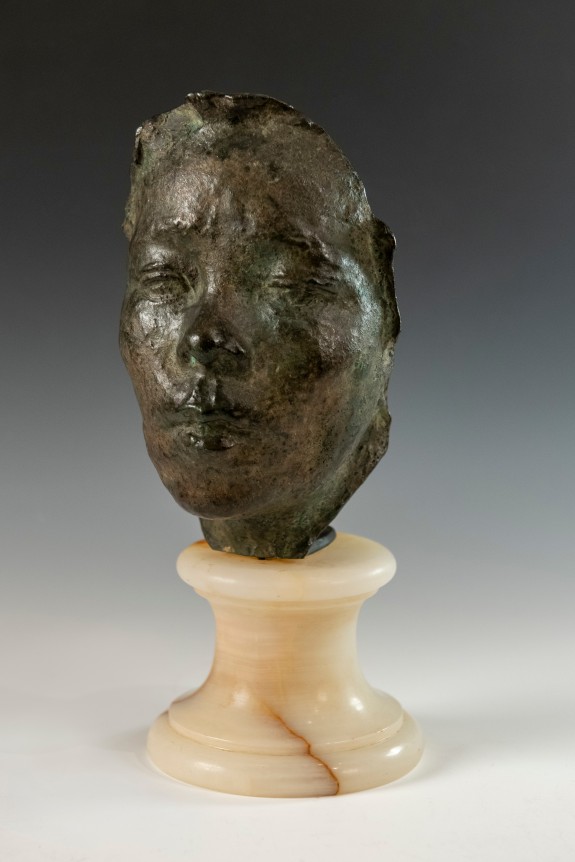 Masque d’Hanako, étude type E, Conceived between 1907-08, this cast between 1918-20    Bronze 7 1/8 inches