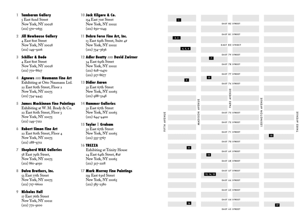 October Art Walk 2017 Map