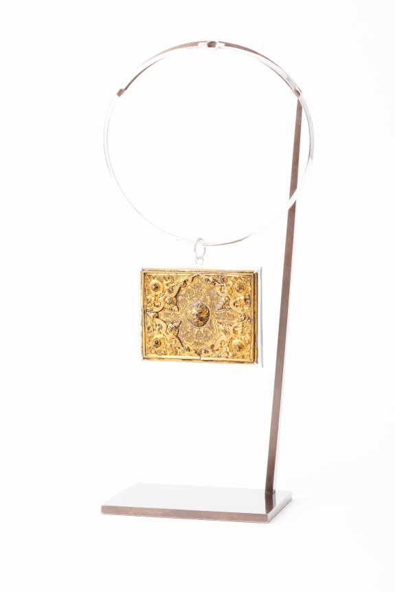 UNIQUE NECKLACE WITH A GERMAN RENAISSANCE BOX LID, &nbsp;