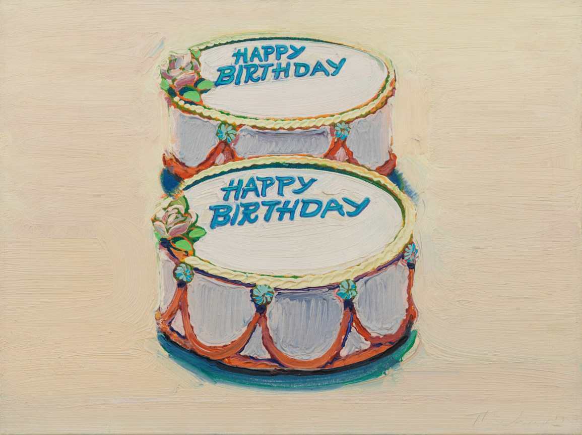 Happy Birthday Cakes, 1962, Oil on canvas