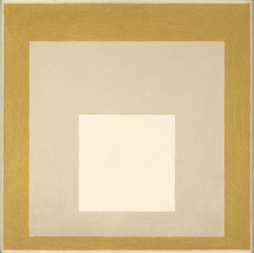 Study for Homage to the Square: White Patio, 1960, Oil and magna on masonite