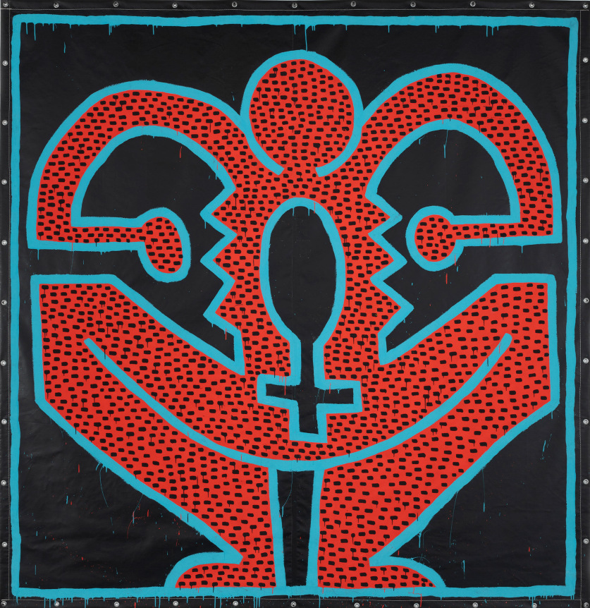 Untitled, 1983 Acrylic on vinyl tarpaulin with metal grommets