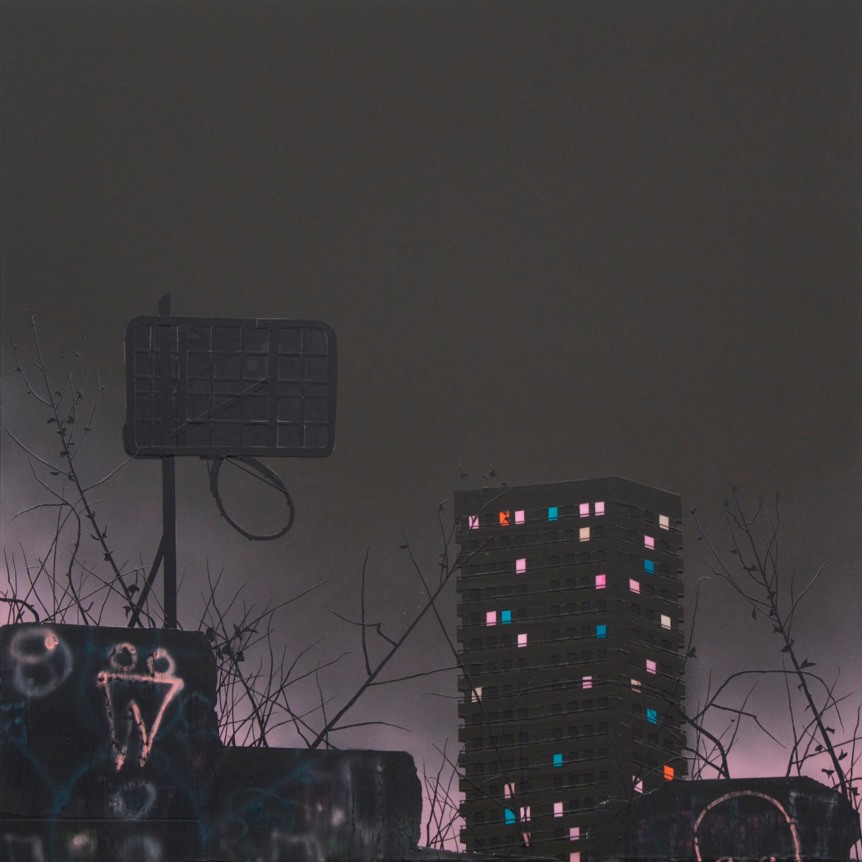 Frostman, 2015 Acrylic on canvas over panel