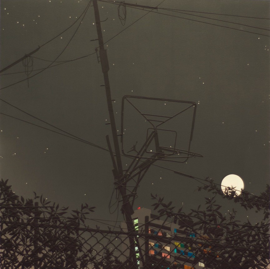 Jumpman, 2014 Acrylic on canvas over panel