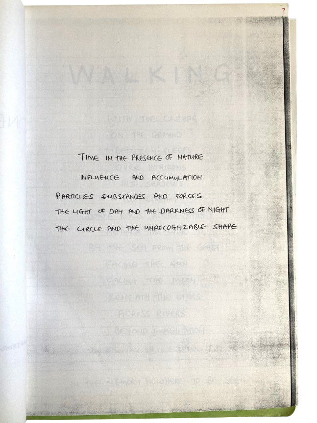 Hamish Fulton, 100 Walks, Alternate Projects