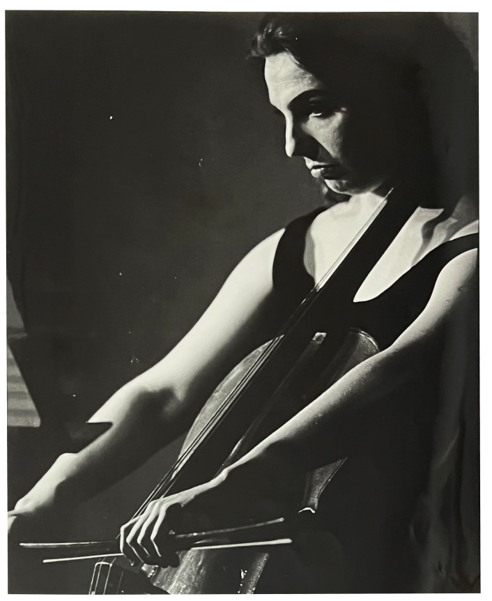 Charlotte Moorman / Dick Higgins’ Trouble For Cello, 6/24/75, Peter Moore photo, Pari Editori & Dispari, Alternate Projects