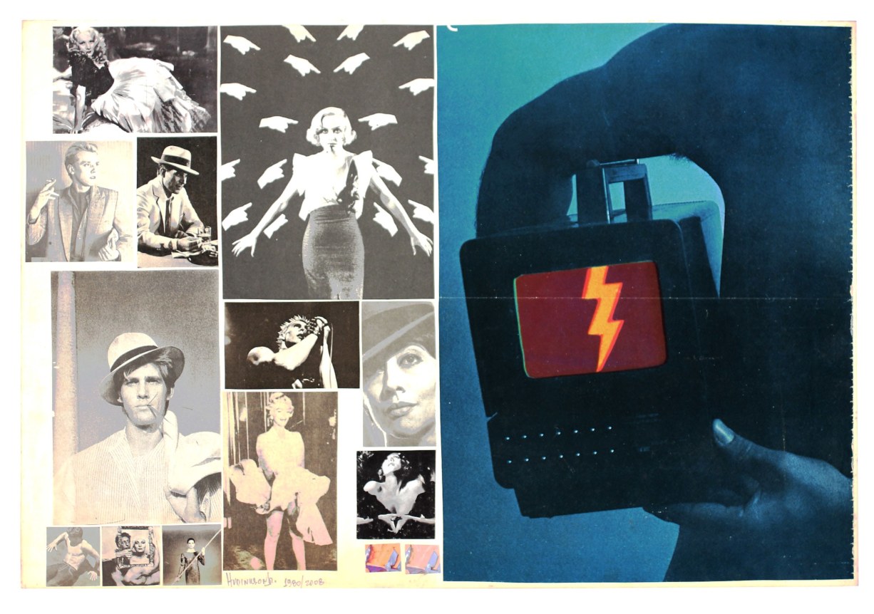 Hudinilson Jr. Untitled, 1980/2008 UNIQUE double sided collage on paper, SIGNED