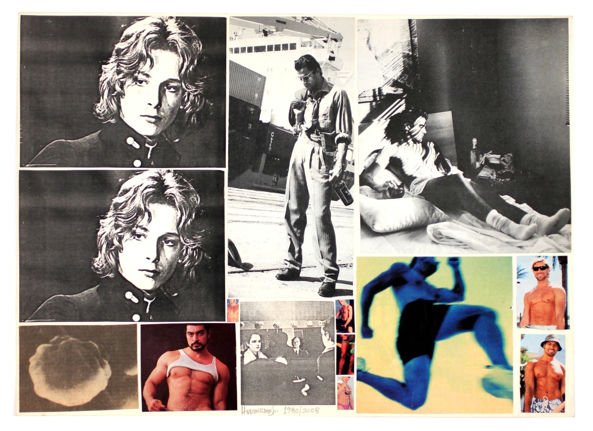Hudinilson Jr. Untitled, 1980/2008 UNIQUE double sided collage on paper, SIGNED