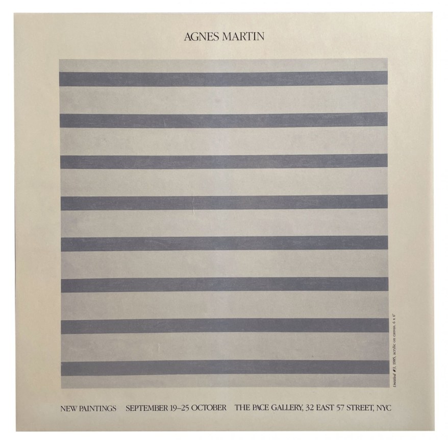 Agnes Martin New Paintings The Pace Gallery Alternate Projects