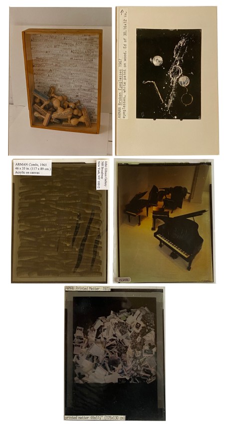 Arman, John Gibson Gallery ephemera, Alternate Projects