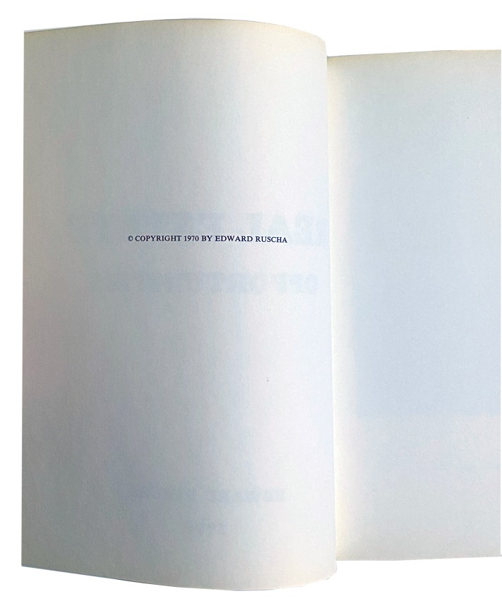 Ed Ruscha, Real Estate Opportunities, Alternate Projects