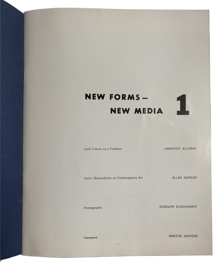 New Forms - New Media I