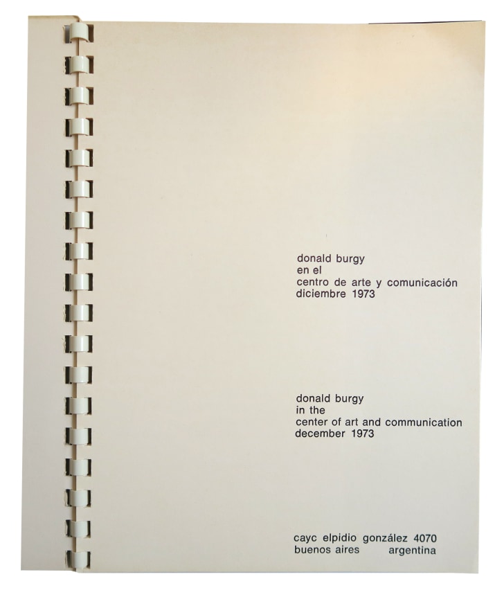 Donald Burgy in the Center of Art and Communication, Alternate Projects