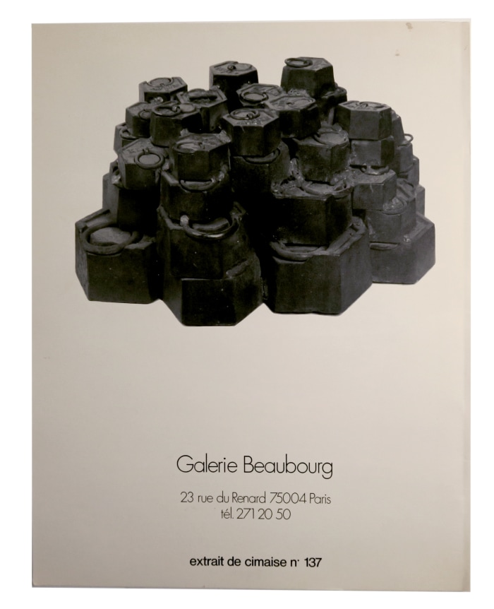 Arman UNIQUE drawing on catalogue Arman: L'&acirc;ge de fer et ses monuments,  Alternate Projects