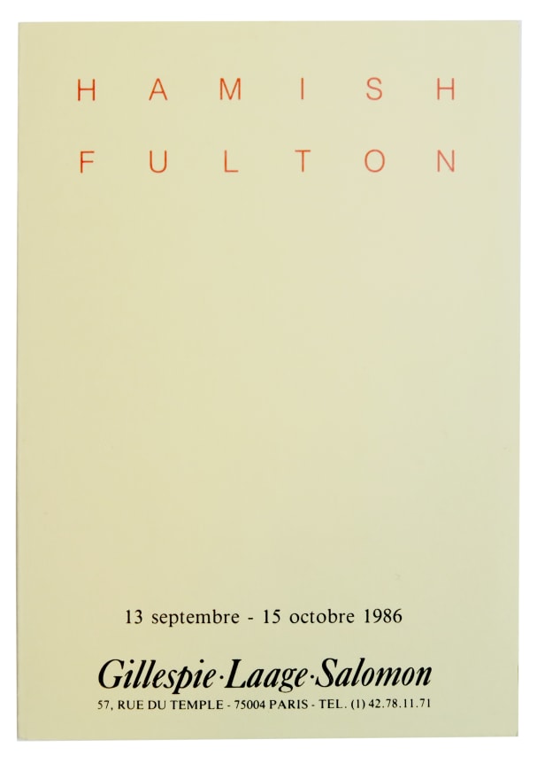 Hamish Fulton, 100 Walks, Alternate Projects