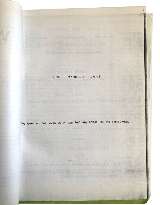 Hamish Fulton, 100 Walks, Alternate Projects