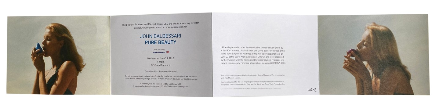 John Baldessari- Pure Beauty, Alternate Projects