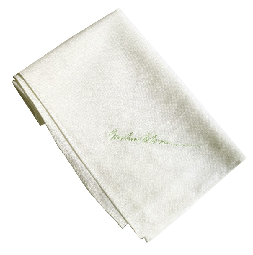 Barbara Bloom, The Reign of Narcissism- Signature Handkerchief