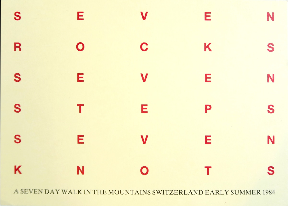 Hamish Fulton, 100 Walks, Alternate Projects