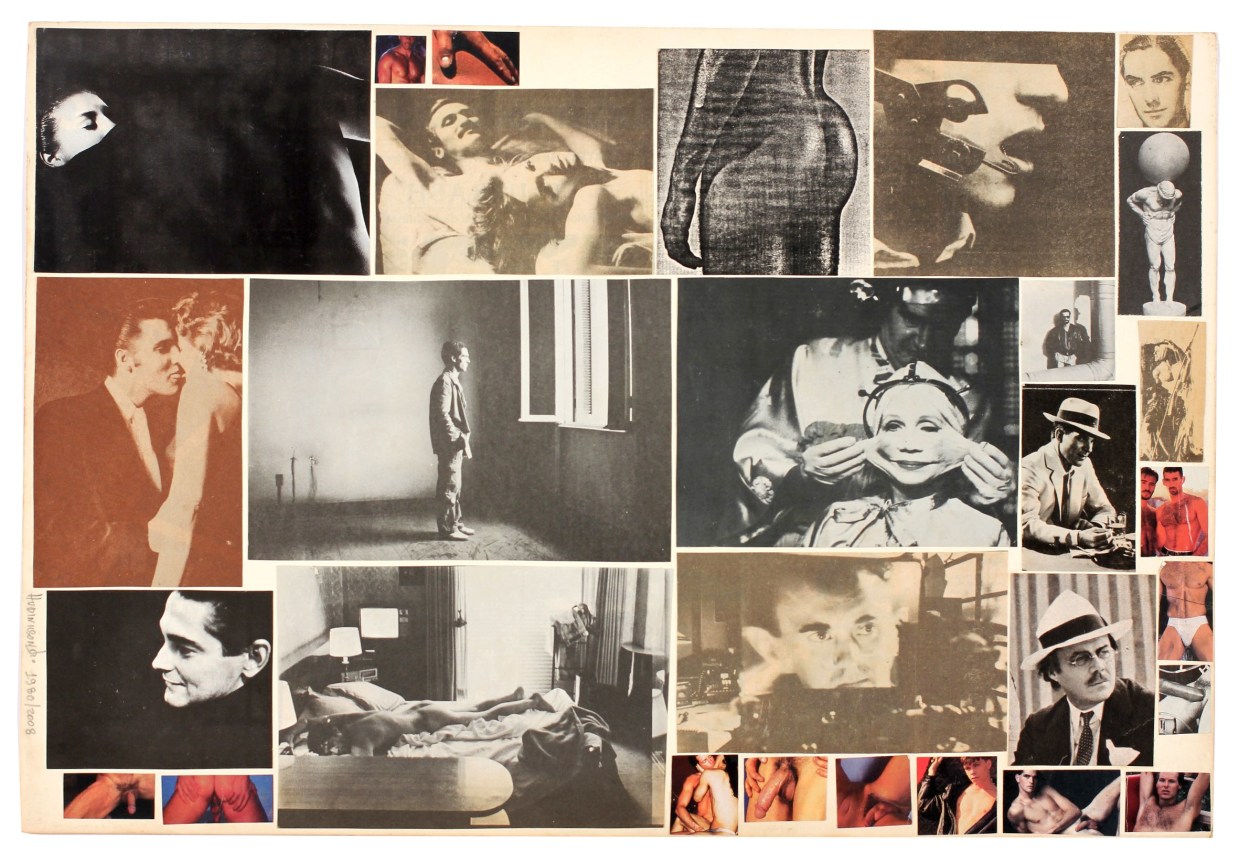 Hudinilson Jr. Untitled, 1980/2008 UNIQUE double sided collage on paper, SIGNED