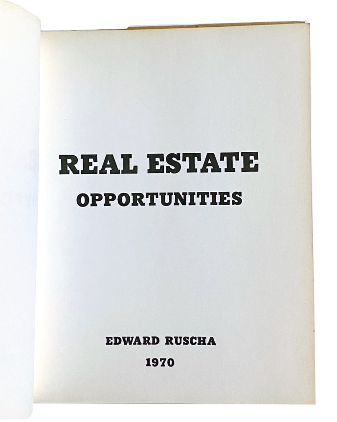 Ed Ruscha, Real Estate Opportunities, Alternate Projects