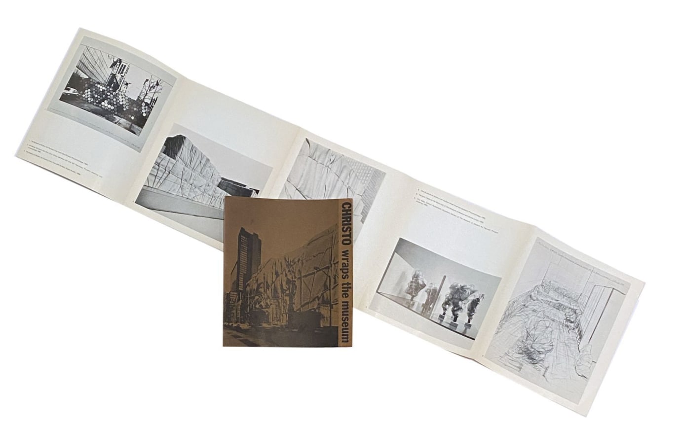Christo wraps the museum brochure, Alternate Projects