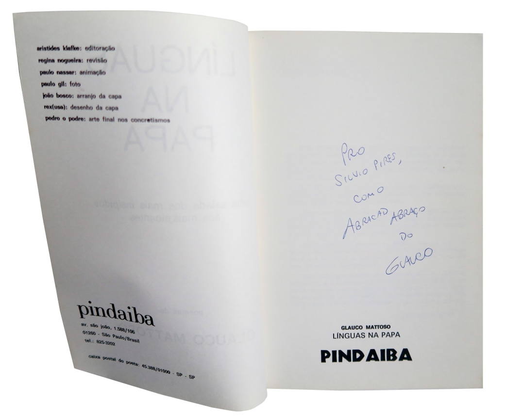 Glauco Mattoso Movimento de Arte Porn&ocirc; L&iacute;nguas na Papa: uma Salada dos Mais Ins&iacute;pidos aos Mais Picantes, 1982 offset printed soft cover book, 51 pp
