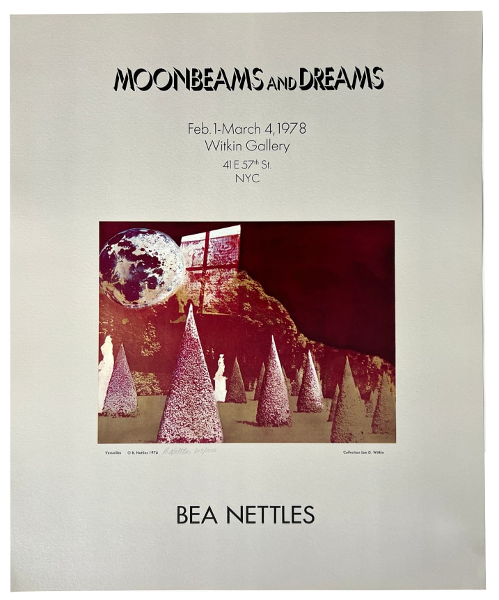 Bea Nettles, Moonbeams and Dreams exhibition poster, Alternate Projects