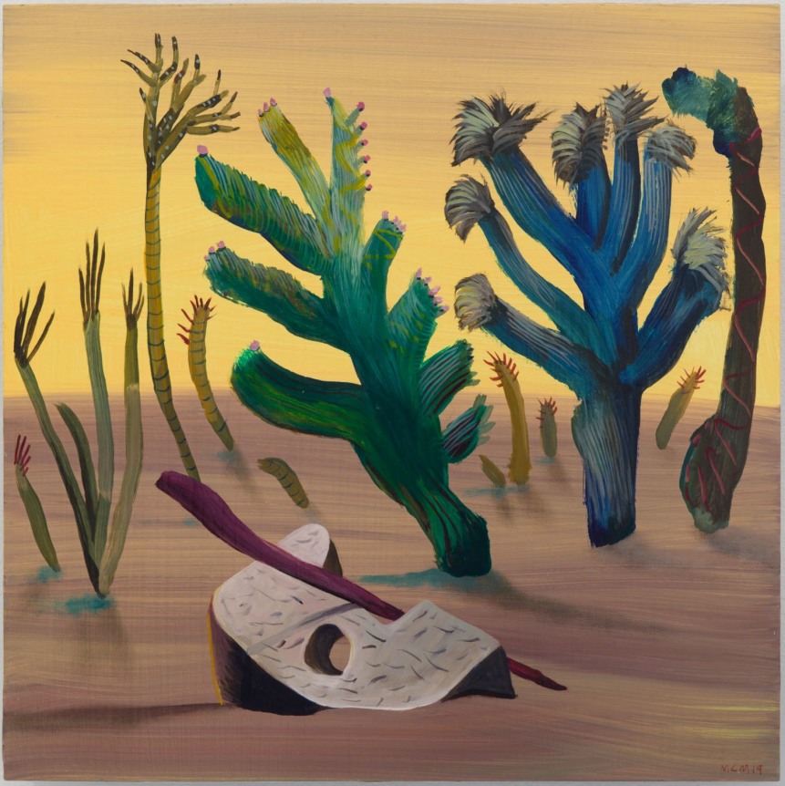 Remnants, 2019. Oil on panel, 11 13/16 x 11 13/16 inches (30 x 30 cm).