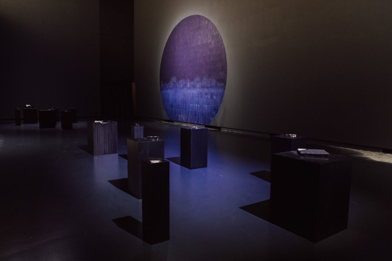 Installation view, 2020. "The Sun and the Set," BPS22, Charleroi, Belgium.