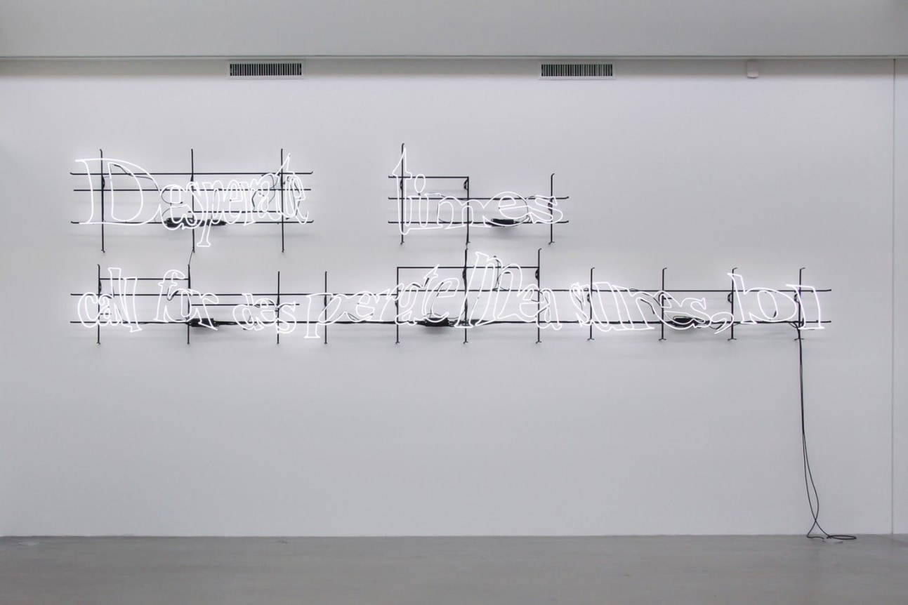 !Mediengruppe Bitnik sculpture 'Solve This Captcha: Desperate times call for desperate measures, lol'