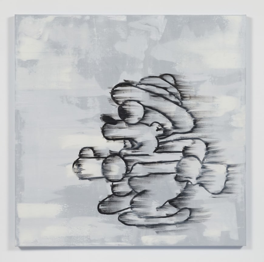 Gary Simmons painting On the Hunt