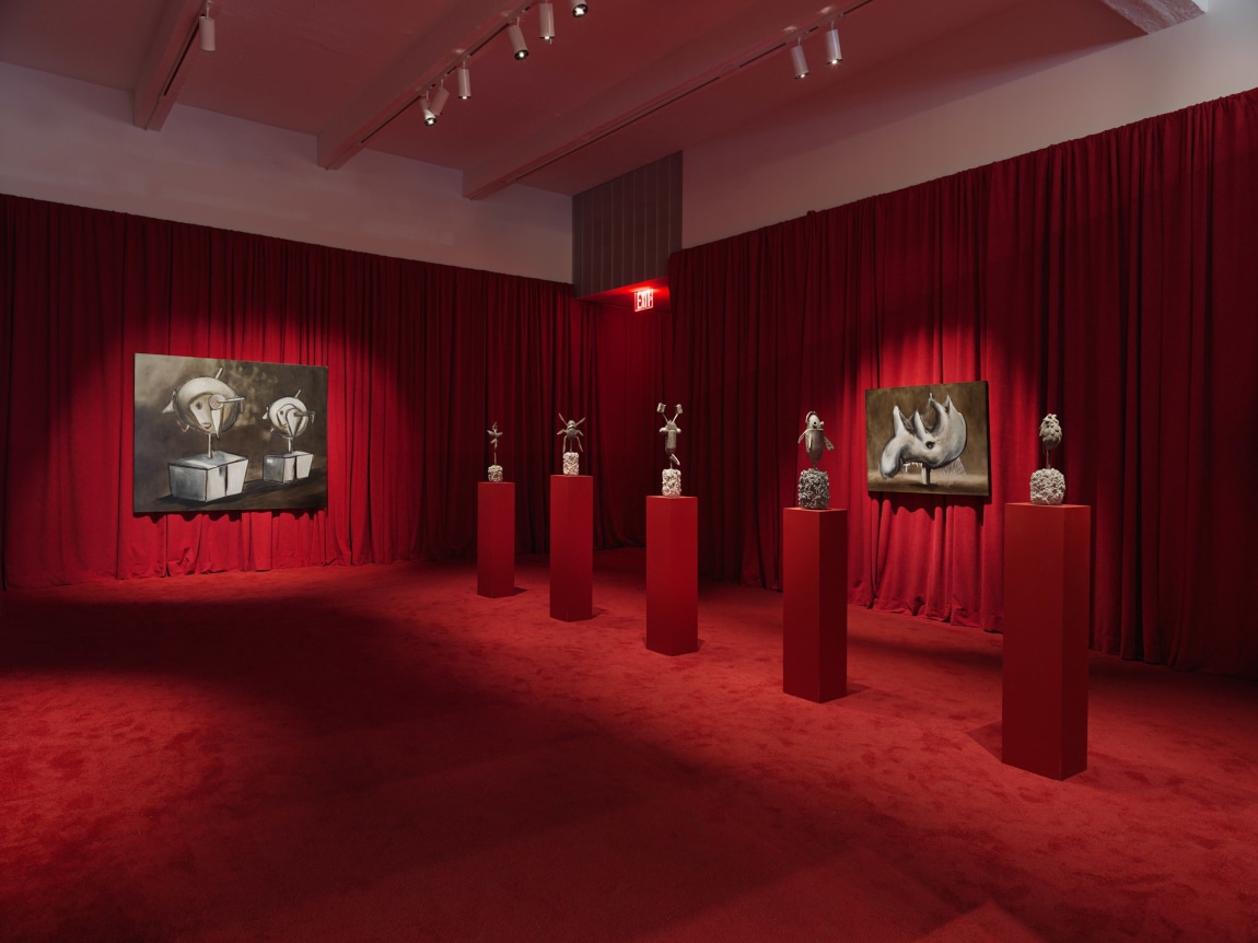 Alexandre Singh, A Gentle Horror. Installation view, 2019. Metro Pictures, New York.