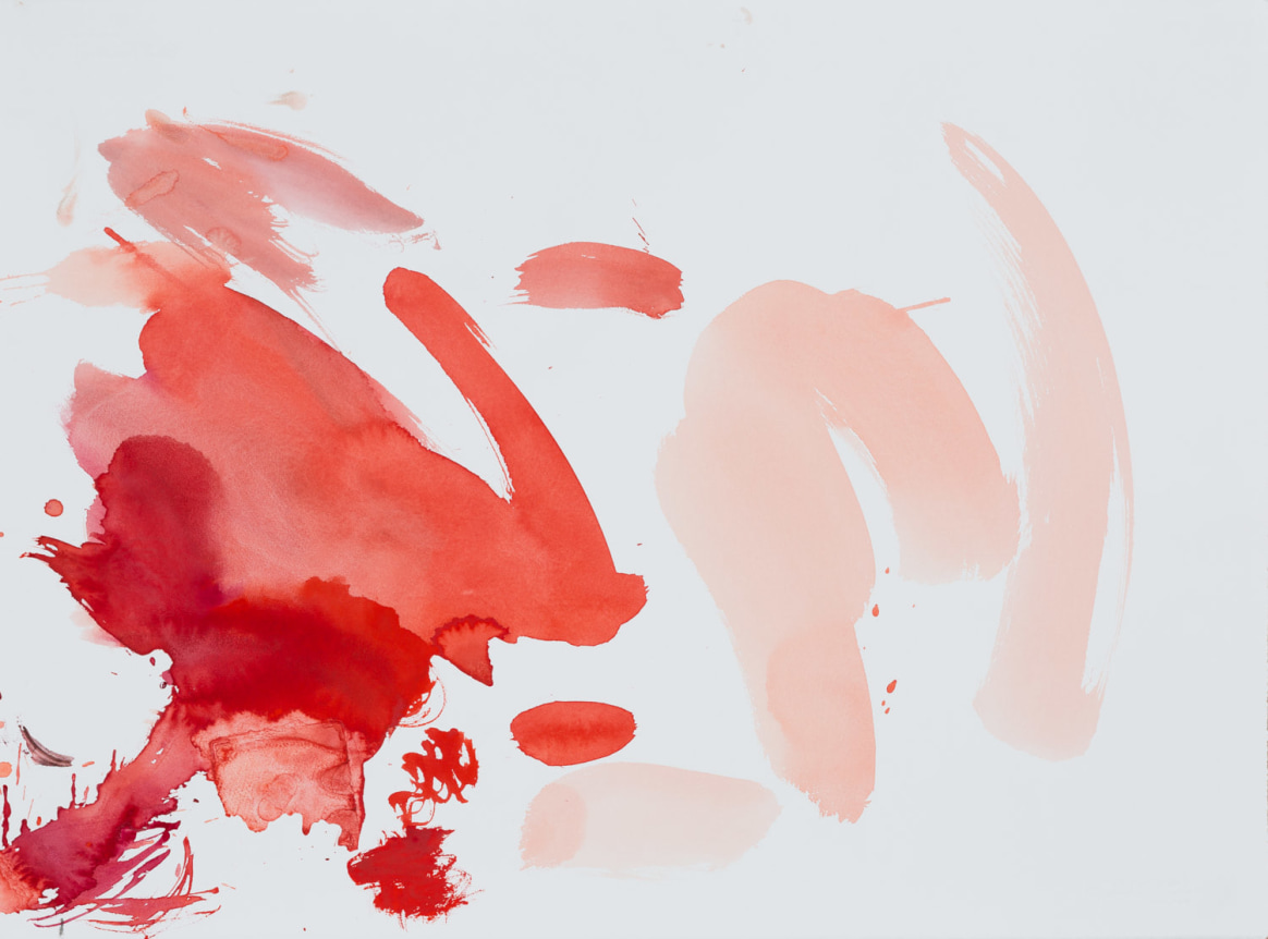 In a Drop of Water, 2017. Watercolor on paper mounted to dibond, 21 1/2 x 29 inches (54.6 x 73.7 cm).
