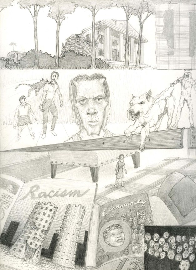Dream Drawing (I drove by a depressed country...), 1996.