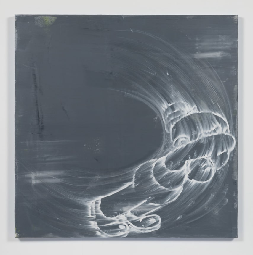 Gary Simmons painting Red Light, Green Light