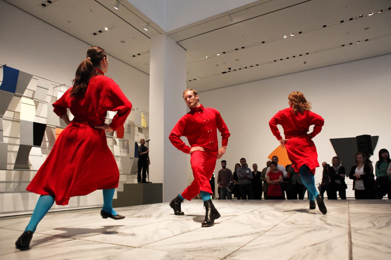 Alphabet, 2005/2012. Performance still, 2012. Museum of Modern Art, New York.