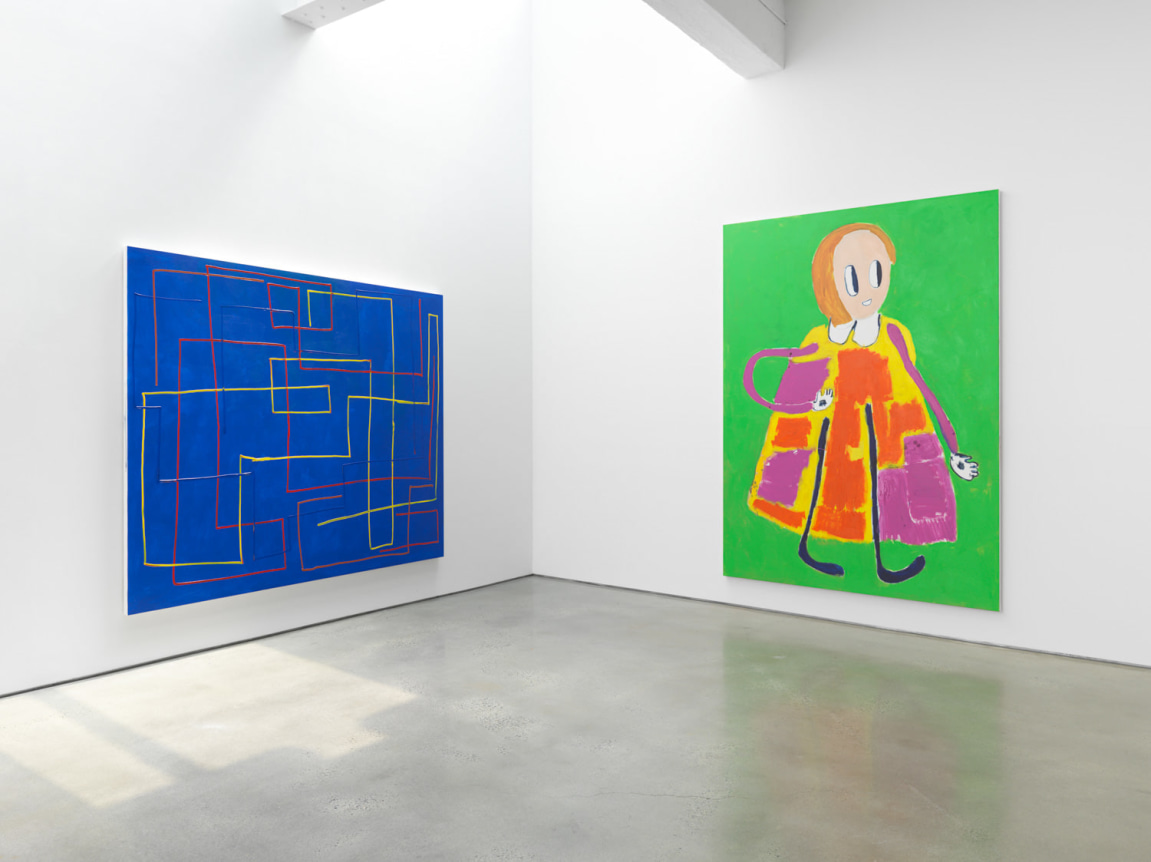 André Butzer. Installation view, 2019. Metro Pictures, New York.