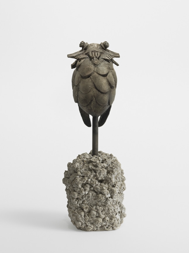 CDG, 2019. Bronze, cement, 7 1/8 x 4 1/2 x 3 inches (18.1 x 11.4 x 7.6 cm).