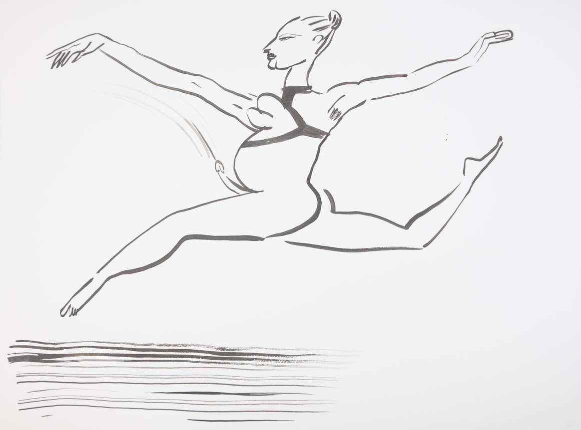Feeling Good II, 2015. Watercolor on paper mounted to dibond, 34 3/8 x 46 1/8 inches (87.3 x 117.2 cm).