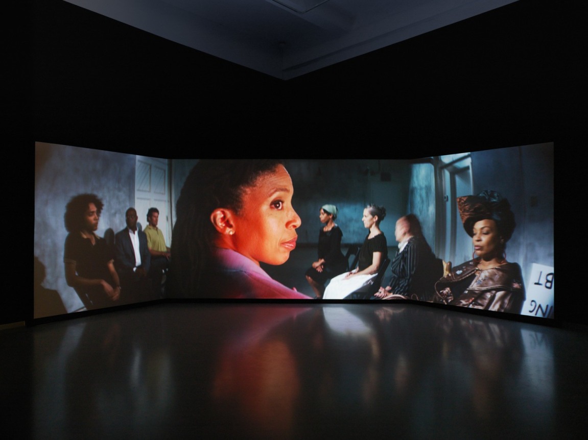 The Startled Faction (a sensitivity training), 2018. Anamorphic video, color/sound, 34 minutes.