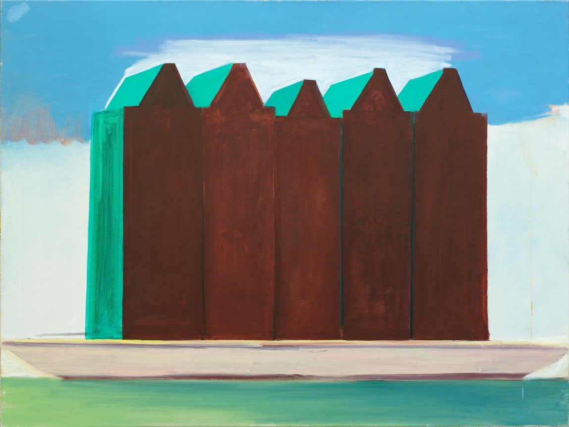 Kades-Kaden, 1987. Oil on canvas, 42 x 55 in (105.1 x 140.3 cm). MP 12